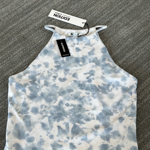 Express Body Contour Abstract Print Bodysuit - Picture 3 of 9